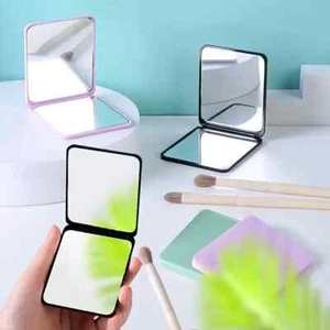 MINI COSMETIC COMPACT MIRROR MAKEUP Folding  HANDBAG PURSE HANDHELD LIGHT WEIGHT - Picture 1 of 8