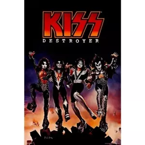 2017 KISS POSTER DESTRUYER ALBUM COPERTINA LP ART NEW 24X36 SPEDIZIONE GRATUITA - Foto 1 di 1