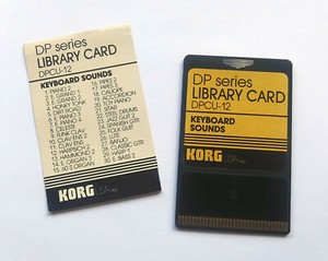 Korg ROM Card DPCU-12 "Keyboard Sounds" for DP2000 and DP3000 Digital Pianos.