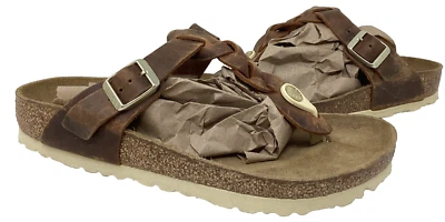 Sandalias Birkenstock para mujer Giza trenzadas sin cordones marrón talla: 7 172C Foto 1 de 4