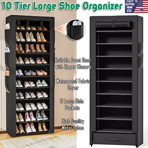 Zapatero Organizador de Almacenamiento Caja Apilable Gabinete de Almacenamiento de Zapatos Zapatilla Organizador - Imagen 1 de 20