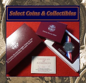 1996 US Olympic Coins of The Atlanta Centennial Games Clad Half Dollar OGP/COA - Picture 1 of 11