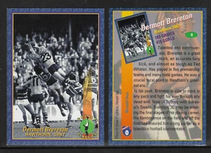 SUN HERALD 1994 AFL CAZALY Football Card DERMOTT BRERETON HAWTHORN (1987) #4 - Picture 1 of 1