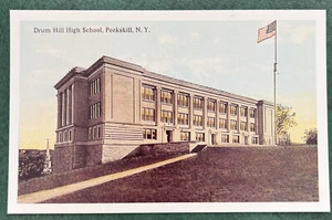 Drum Hill High School Peekskill NY Reproduktion Postkarte - Bild 1 von 2