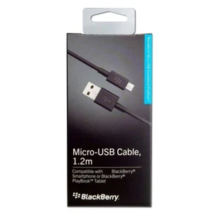 Kabel micro USB BlackBerry do starszych modeli, kabel do transmisji danych ACC-39504-201, 1,2m - Zdjęcie 1 z 1