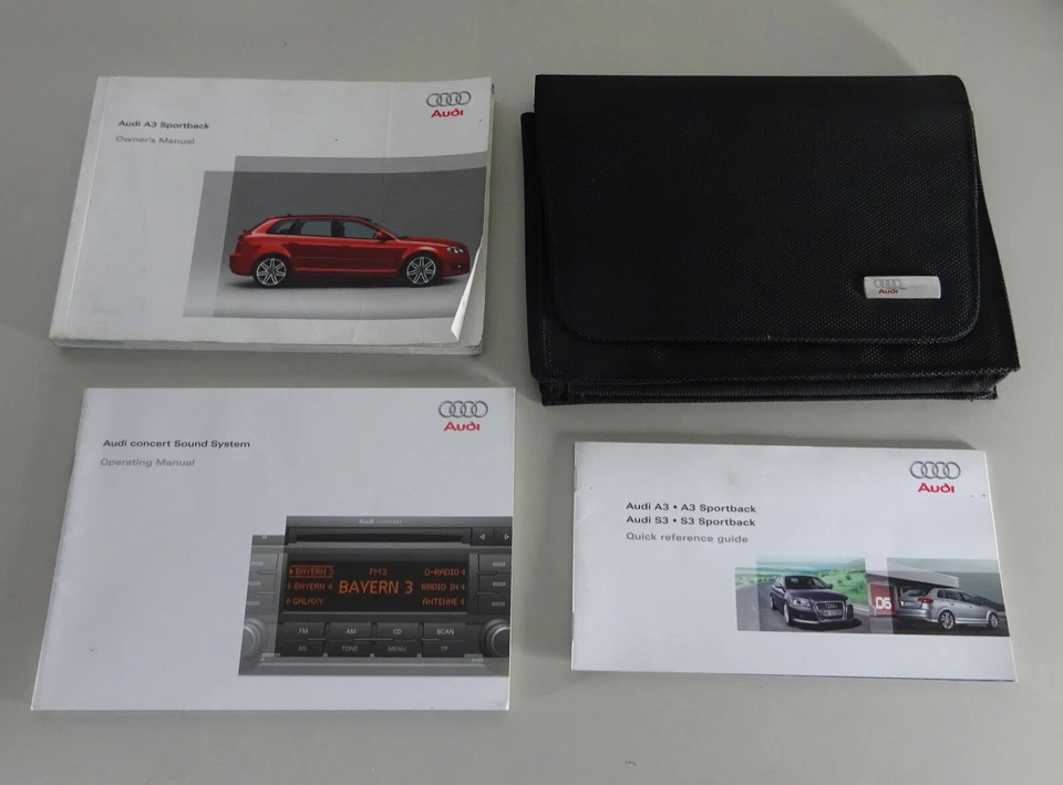 Owner's Manual/Manual + Cartera Audi A3 Sportback Tipo 8PA Impreso 05/2008 - Imagen 1 de 1