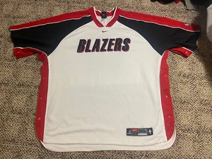 2000-04 Dale Davis Portland Trailblazers Game Worn Warm Up Jersey Shirt Blazers - Picture 1 of 5