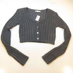 NEW NWT AEROPOSTALE KNIT CROCHET CARDIGAN SWEATER TOP XS Blue AeroWorld aero - Picture 1 of 5