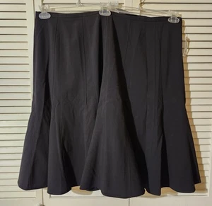 NWT Dressbarn Plus Size 22W Circle Skirt Black Polyester Blend - Picture 1 of 9