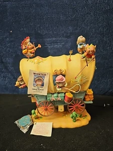 Caja de música Enesco Waggin Tails Cowboys & Indians ratones Clementine 1992 con etiquetas  - Imagen 1 de 22