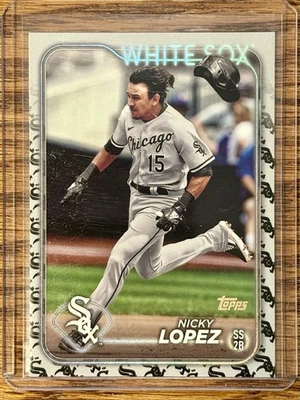 Nicky Lopez 2024 Topps Series 2 #687 Team Color Logo SP - Chicago White Sox  - Image 1 of 2