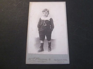 PHOTO CDV petit garcon cliche HERMANN PARIS - Foto 1 di 1