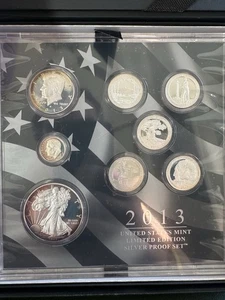 2013 United States Mint Limited Edition Silver Proof Set Gorgeous toned - Bild 1 von 3