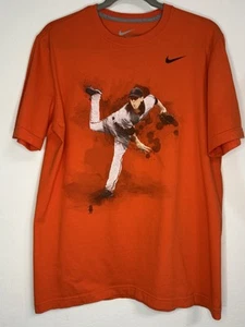 Rare Nike San Francisco Giants Tim Lincecum The Freak 2012 Orange Shirt Mens L - Picture 1 of 9