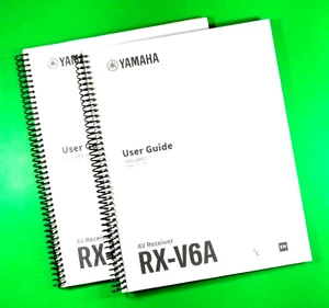 Manual del propietario para receptor AV Yamaha RX-V6A, 388 páginas con cubiertas transparentes! - Imagen 1 de 3