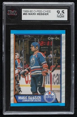 1989-90 O-Pee-Chee Mark Messier #65 KSA 9.5 GEM MINT HOF - Image 1 of 2