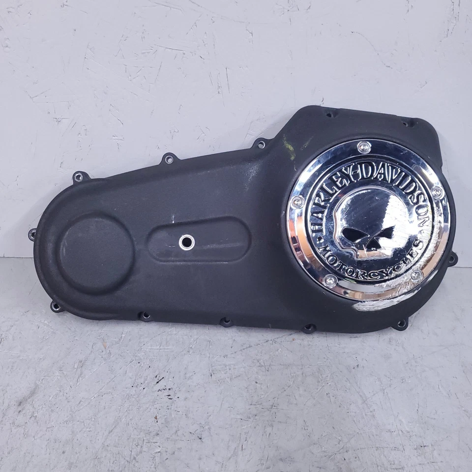 Harley-Davidson Dyna Fat Street Bob cubierta primaria arruga negra 06-17 60758-06 Foto 1 de 4
