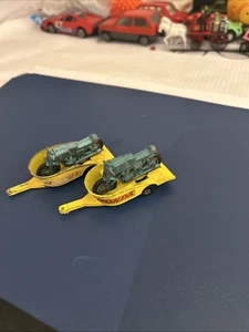 2 alte Matchbox Superfast Honda Motorcycle Trailer+ Motorräder made in England - Bild 1 von 10
