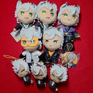 Juego de 8 mini mascota de peluche Twisted Wonderland Jack Howl e insignia Japón - Imagen 1 de 13