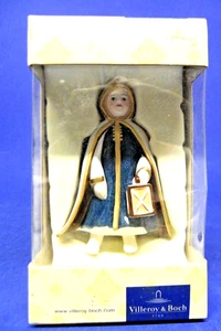 Villeroy & Boch Keramik Figur Mädchen trägt Umhang hält Laterne Neu - Bild 1 von 7