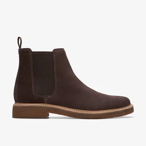 Clarks Uomo Clarkdale Easy Marrone Scuro Scamosciato Casual - Foto 1 di 6