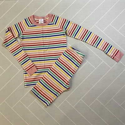 Conjunto de pijama a rayas colorido Hanna Andersson para niña talla 160 (US 14) Foto 1 de 4