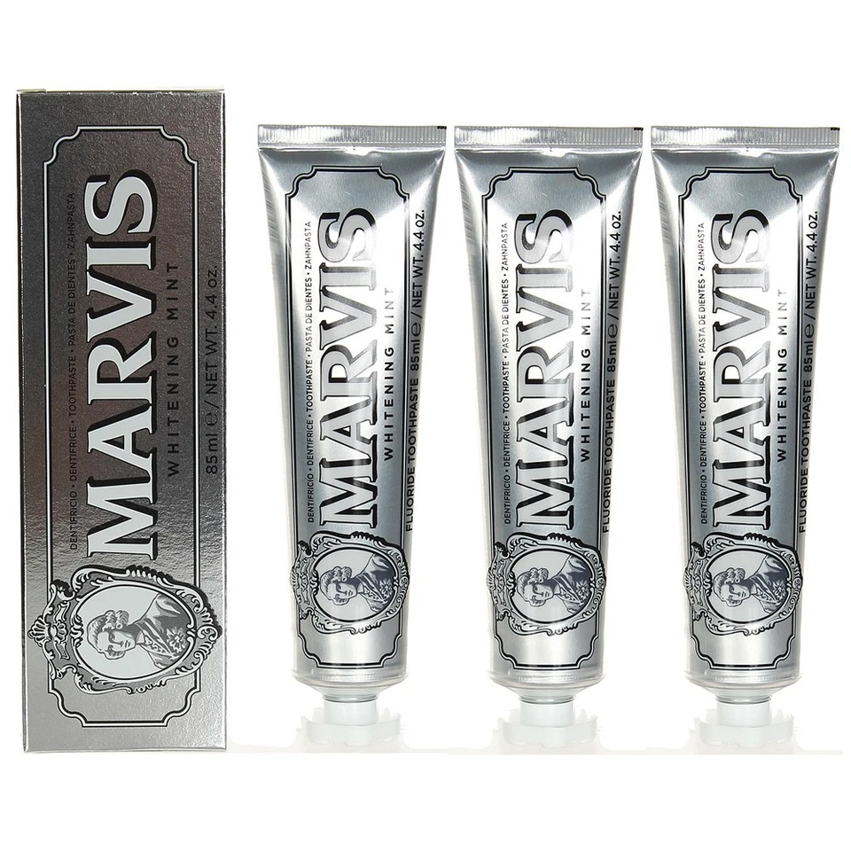 Juego de 3 Marvis Whitening Mint 4,4 oz/85 ml NUEVO EN CAJA Foto 1 de 1