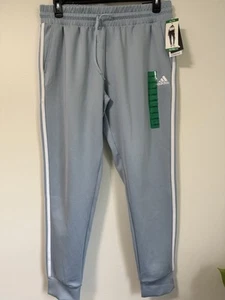 Adidas Women's 3-Stripe Aeroready Active Jogger Pants, Wonder Blue/White XL FLAW - Picture 1 of 15