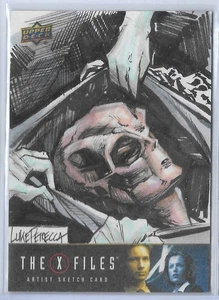 X-FILES SKETCH 1/1 - Luke Petrecca - 2023 UD X Files Monsters of the Week #SKT - Picture 1 of 2