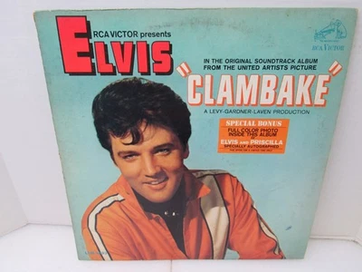 Elvis Presley Clambake RCA Victor Records LPM-3893 1967 1st Press Vinyl LP - Image 1 of 4