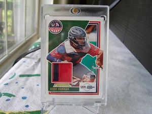 2022 Panini USA Baseball Stars & Stripes Materials Prime /25 Dean Hannah - Picture 1 of 5