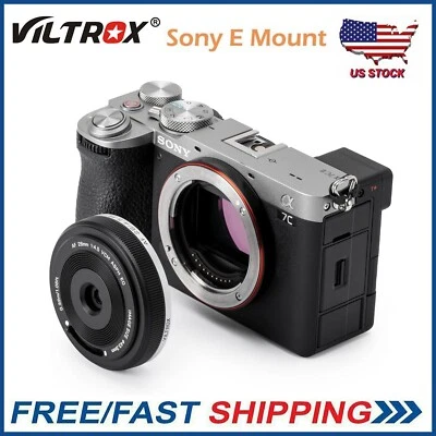 VILTROX 28mm f4.5 Pancake Lens Chips-Size Ultra-Thin Full Frame for Sony E Mount