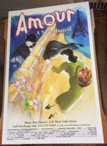 Tarjeta ventana "Amour" Broadway 2002 Melissa Errico & Malcolm recibe - Imagen 1 de 1