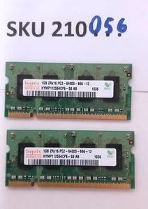 RAM / Arbeitsspeicher / Hynix / HYMP112S64CP6-S6 AB / 2x1GB / PC2-6400S / Laptop - Bild 1 von 2