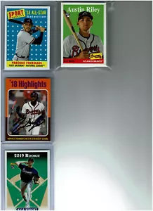Juego de tarjetas (20) del equipo de béisbol Atlanta Braves 2019 Archives - Imagen 1 de 1