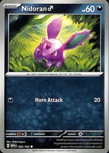 32/165 Nidoran Pokémon TGC Scarlet & Violet - 151 - Picture 1 of 2