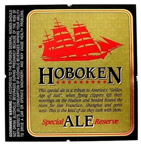 Gold Coast Brewery HOBOKEN ALE SPECIAL RESERVE Bieretikett NJ  - Bild 1 von 2