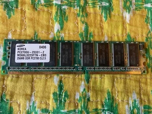 Samsung 256MB DIMM DDR PC-2700 333MHz Memory M368L3223FTN-CB3 - Picture 1 of 1