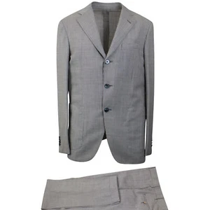 NWT CARUSO Black & White Houndstooth Single Breasted Suit 8R Size 50 $1995 - Picture 1 of 7