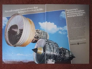 7/1982 PUB GENERAL ELECTRIC AIRCRAFT ENGINE SNECMA CF6-80C CFM56-3 ORIGINAL AD - Imagen 1 de 1