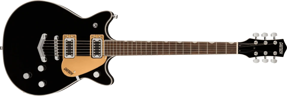 Gretsch G5222 Electromatic Double Jet BT с V-Stoptail, глянцевая черная отделка - Изображение 1 из 4