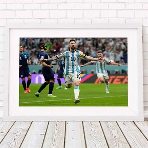 Lionel Messi - Argentina - Football Soccer Poster Print - Sizes A5 to A0 - Picture 1 of 14
