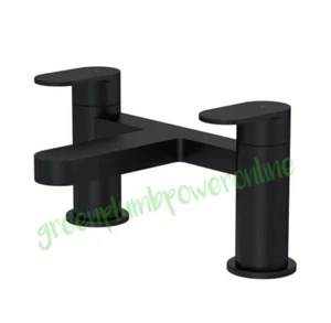 Grifo mezclador de baño doble Halstatt Nuie negro mate de lujo Nuie - Imagen 1 de 2