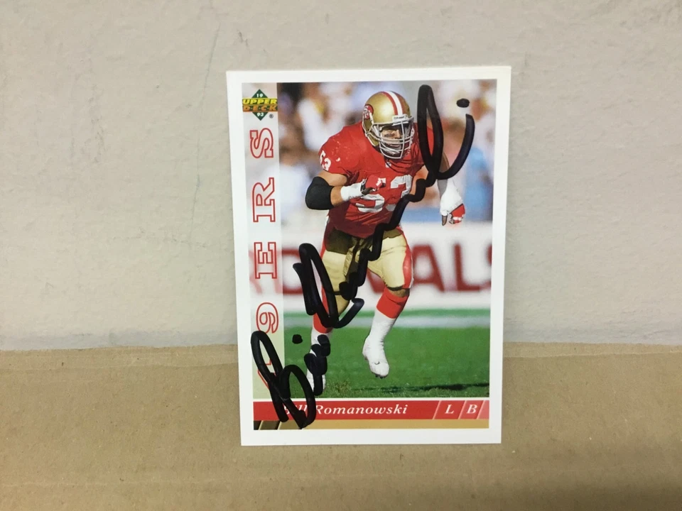 Bill Romanowski Autographed Card - 1993 Upper Deck Football - San Fran 49ers - Image 1 of 1