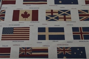 Dekostoff Flaggen USA Canada Flaggenstoff Stoff mit Englandflagge Union Jack - Bild 1 von 1