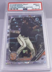Bowman Draft Hunter Bishop Chrome Saphire 2019 #BDC31 MINT PSA 9 MLB San Fransis - Bild 1 von 2