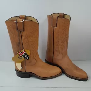 Justin Mule Hide Western Work Boots 6 1/2 E USA Made, 1122, Cowboy Boots - Picture 1 of 21