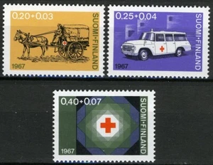 Finnland 1967, Rotes Kreuz, 90. Jahrestag Finnisches Rotes Kreuz Set Sehr guter Zustand postfrisch, Mi 630-632 - Bild 1 von 1