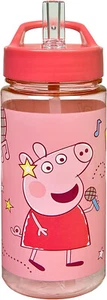 Peppa Pig Drinks Bottle with Flip Up Dispenser Pink - Picture 1 of 2