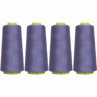 4 BIG CONES SERGER OVERLOCK THREAD SEWING THREADART - 50 COLORS - 2750 YD CONES - Image 1 of 4